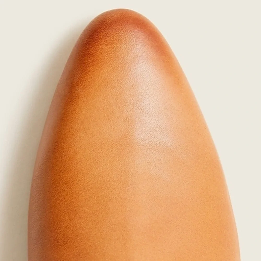 J.Crew • Leather High-Shaft Stacked Heel Boot - Picture 7 of 10